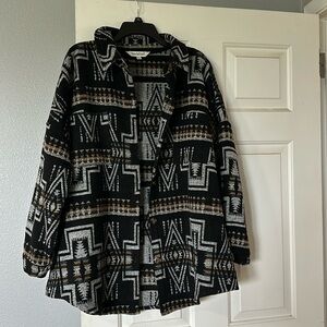 Oversized Aztec Shacket